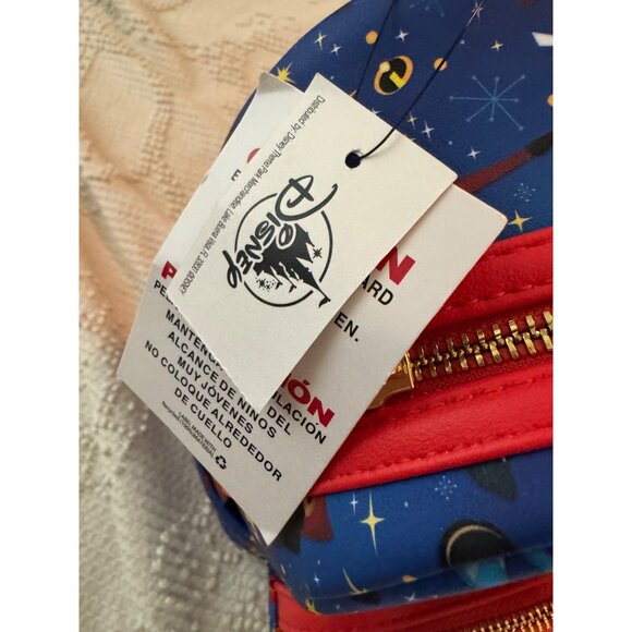 New 2022 Disney Parks Loungefly The Incredibles AOP Mini Backpack - Picture 6 of 7